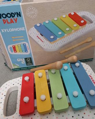 Gioco in legno xilofono wood'n play
