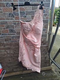 abito estivo donna elegante rosa 