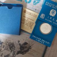 500 lire argento Galileo Galilei linceo 