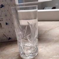 confezione con 6 bicchieri bibita cristallo Boemia