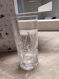 confezione con 6 bicchieri bibita cristallo Boemia