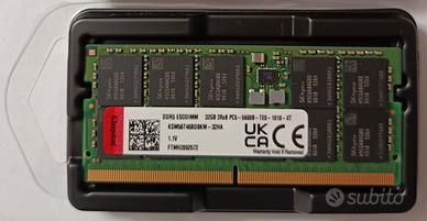 RAM Kingston DDR5 ECC SO-DIMM 32gb 5600 MT/s (PC5