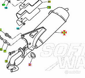 -Marmitta Yamaha BW'S 50 5LEE46100000