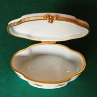 Cofanetto in porcellana Limoges portagioie