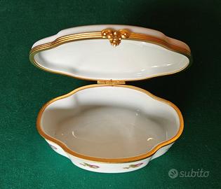 Cofanetto in porcellana Limoges portagioie