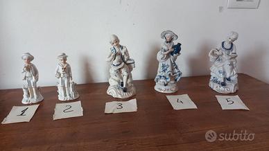 Statuine in porcellana Campodimonte 1970