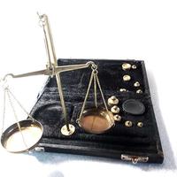 Bilancia tradizionale nautica da orafo/farmacista