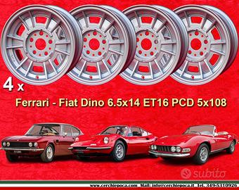 CERCHI IN LEGA 6.5x14 5x108 ET16 FERRARI DINO