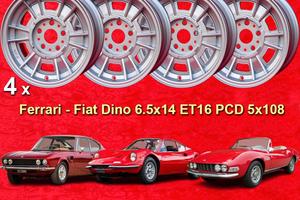 CERCHI IN LEGA 6.5x14 5x108 ET16 FERRARI DINO