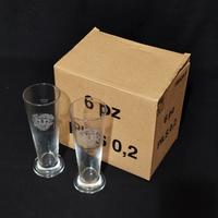 6 bicchieri birra Menabrea anniversario 