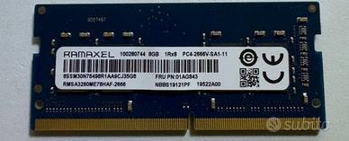 memoria per notebook RAMAXEL 100280744 8Gb