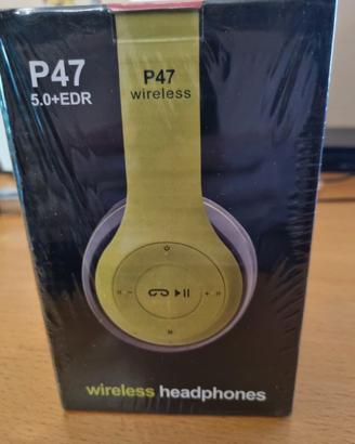 Queste cuffie P47 Wireless