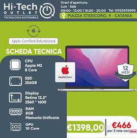 MacBook Pro 13" M2 2022 Ricondizionato