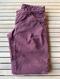 Pantaloni Baci&Abbracci, slim fit, bordeaux, 40