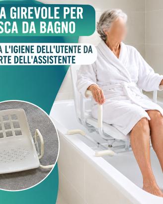 SEDIA GIREVOLE PER VASCA DA BAGNO