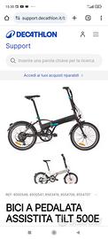 Bici pedalata assistita tilt 500e