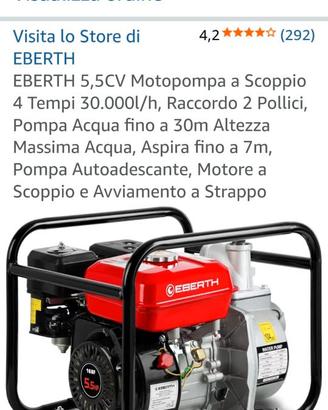 Motopompa ebert 5,5cv mai usata