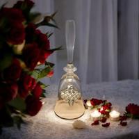 Campanello da tavolo in cristallo h.15cm