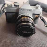 Macchina Fotografica Canon FTb QL + Borsa Cuoio