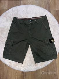 pantaloni cargo stoneisland verdi scuro come nuov
