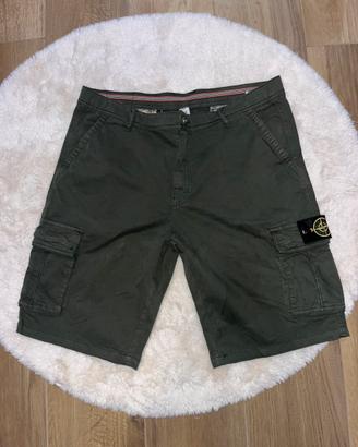 pantaloni cargo stoneisland verdi scuro come nuov