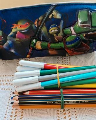 Tartarughe ninja/ turtles / giotto pennarelli past