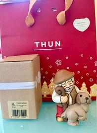 Statuina Thun Pastore con Cane