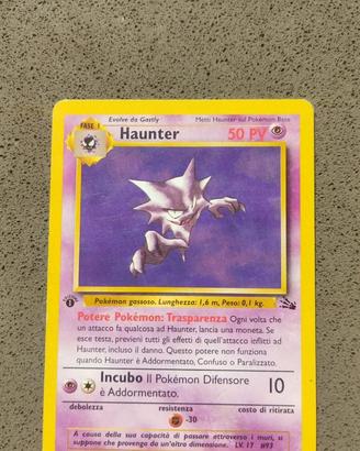 Haunter 1ed Prima Edizione Set Fossil 21/62 Ita Ca