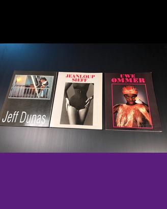 3 libri Dunas Sieff Ommer 1989/90 fotografia nudo