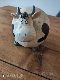 salvadanaio in terracotta mucca 🐄