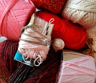 Raccolgo avanzi filati lana, cotone, misti