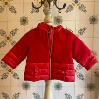 Cappotto rosso imbottito per bambina