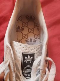 Scarpe Gucci Adidas gazzelle bianche taglia 41,1/3