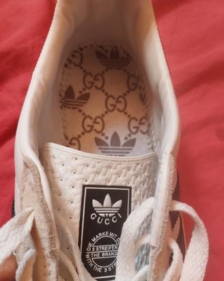 Scarpe Gucci Adidas gazzelle bianche taglia 41,1/3