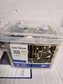 Tenda sfalsata a led da 4 metri bianco caldo