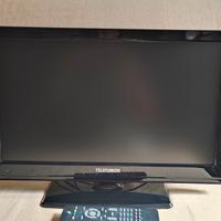 Monitor TV dvb-t2 con lettore dvd full hd