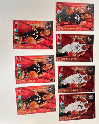 Lotto 7 Carte NBA Raptors