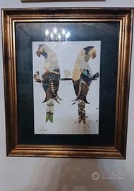 antico quadro in legno 