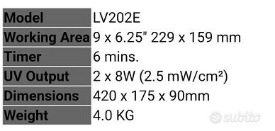 esposizione ai raggi ultravioletti x pcb
