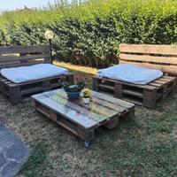 set salotto da giardino arredo sedute e tavolo