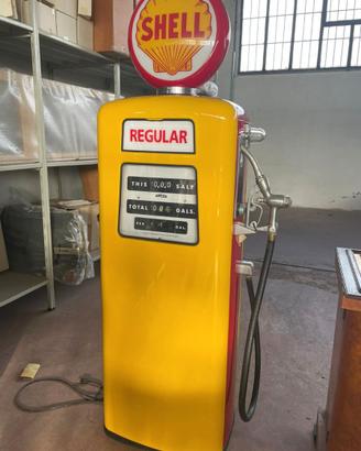 POMPA BENZINA SHELL AMERICANA ANNI '60 - VINTAGE