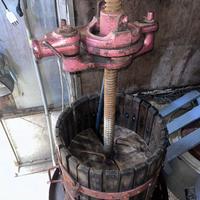 Attrezzatura per vino: torchio, pigiatrice e altro