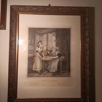 Stampa d'epoca "Coming from Market" 