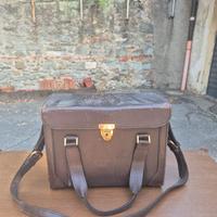 Borsa vintage in pelle marrone – originale Franzi 