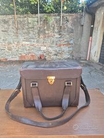 Borsa vintage in pelle marrone – originale Franzi 