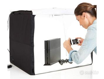 Cubo per foto con led 75x60