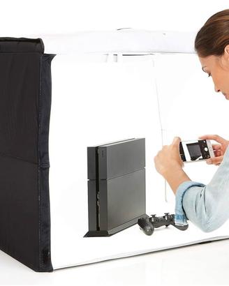 Cubo per foto con led 75x60