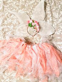 Costume di carnevale, fata dei fiori con accessori