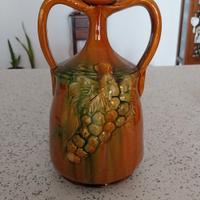anfora smaltata, alta 28 cm