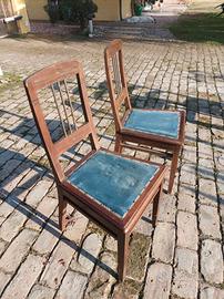 tavolo e due sedie stile liberty 